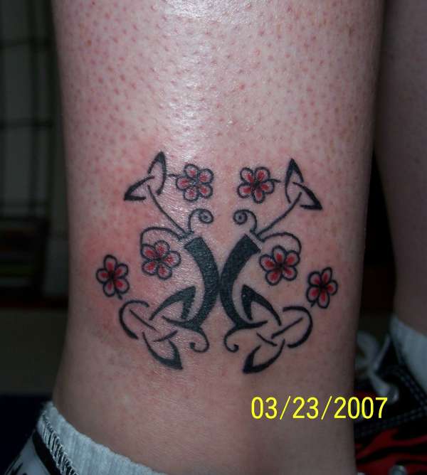 tree of life on my ankle tattoo