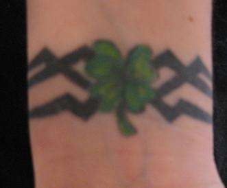 4 leaf clover tattoo
