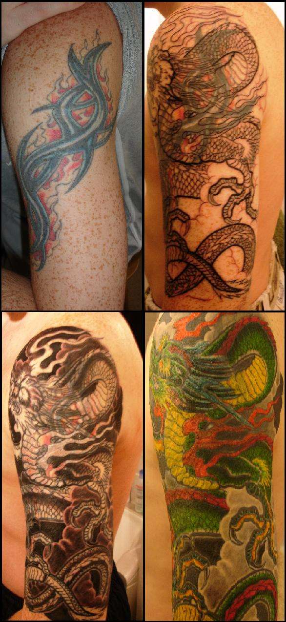 Cover Up Dragon tattoo