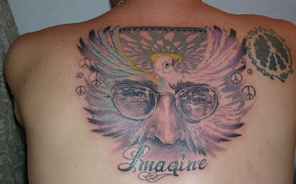 Lennon Dove Memorial tattoo