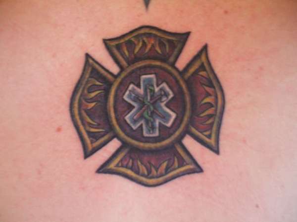 Maltese/star of life tattoo