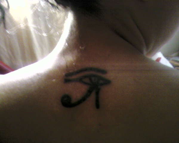 "Eye of Ra" tattoo