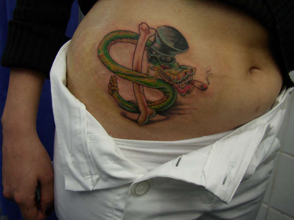 heavy metal snake tattoo