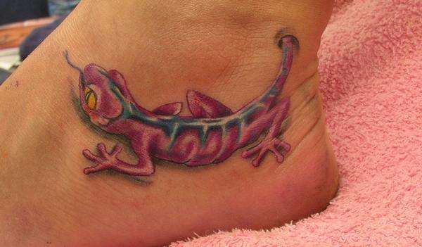 lizard foot tattoo
