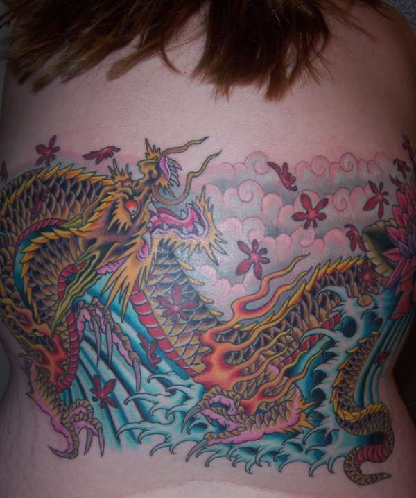 Gold Dragon tattoo
