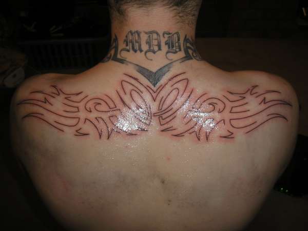 my back unfinished tattoo