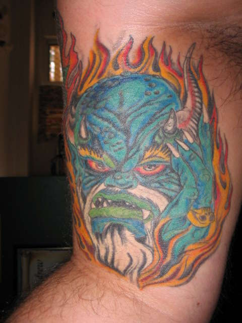 right iner arm oldman tatt tattoo