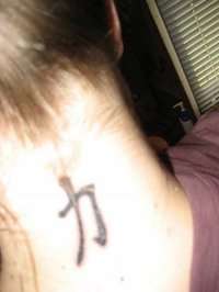 Neck Tat tattoo