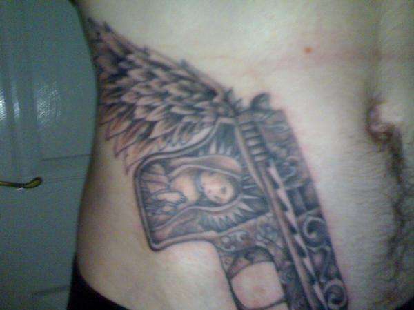 pistol tattoo tattoo