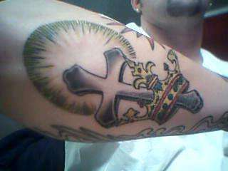 Cross & Crown tattoo