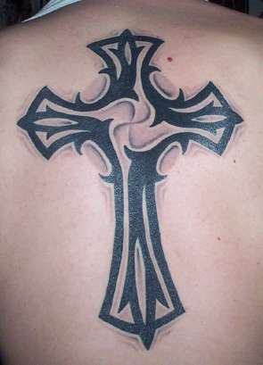 Modified Celtic Cross tattoo
