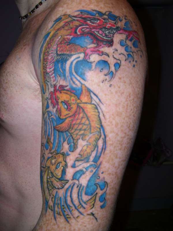 koi dragon tattoo