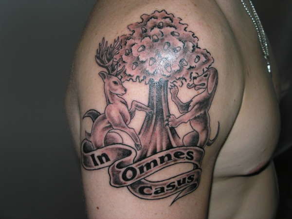 Custom Family Crest tattoo