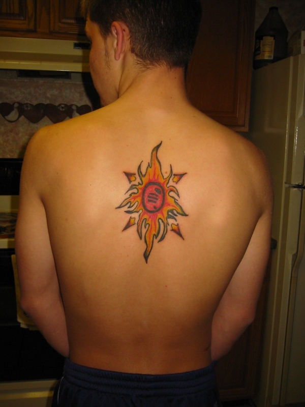 Tribal Sun 2 tattoo