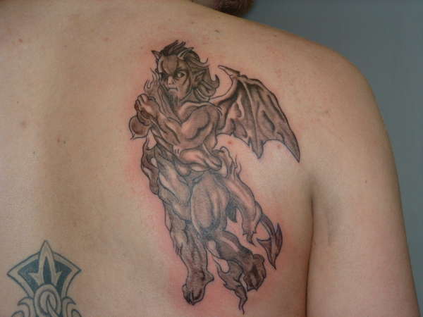 devil angel tattoo