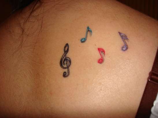 Simple Music tattoo