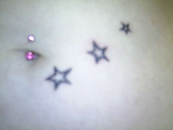 Stars on my tum! tattoo