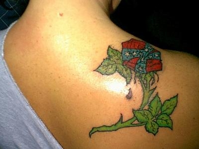 Rebel Rose tattoo