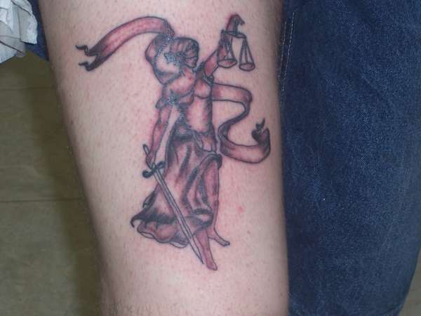 lady justice tattoo
