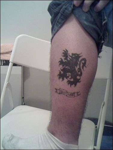 C'mon The Scots! tattoo