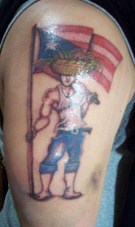 Puerto Rican "Jibaro" Tat tattoo