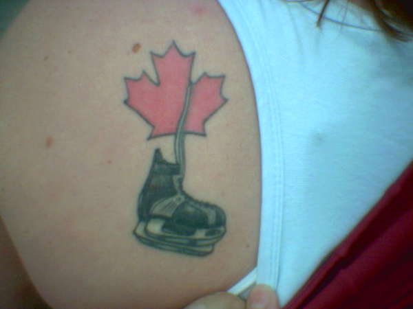 Canadian hockey tattoo