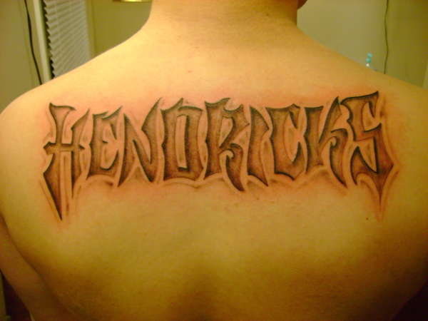 Hendricks Back Tat tattoo