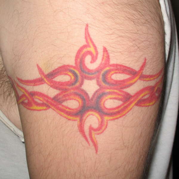 kinda star/flames tattoo