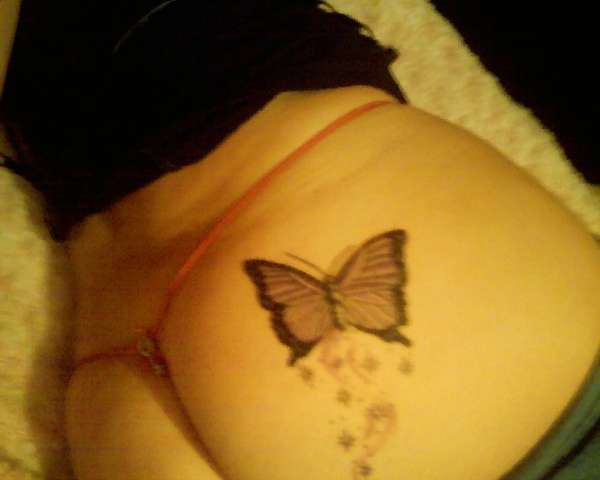 Butterfly Tattoo On Ass 80