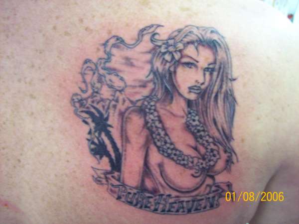 Hawaiian Girl tattoo