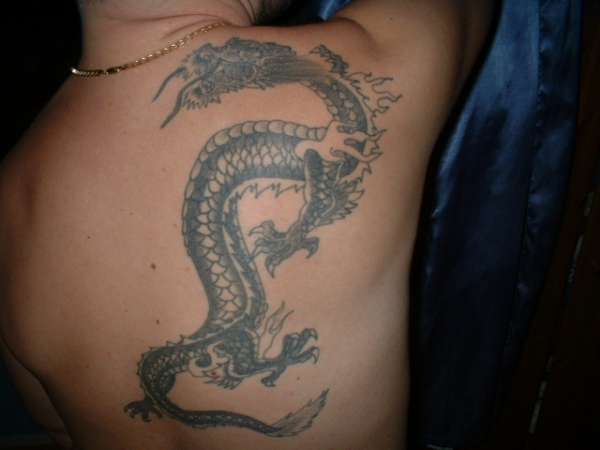 dragon( not my wife!) tattoo