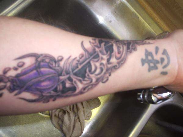 Purple Rose tattoo