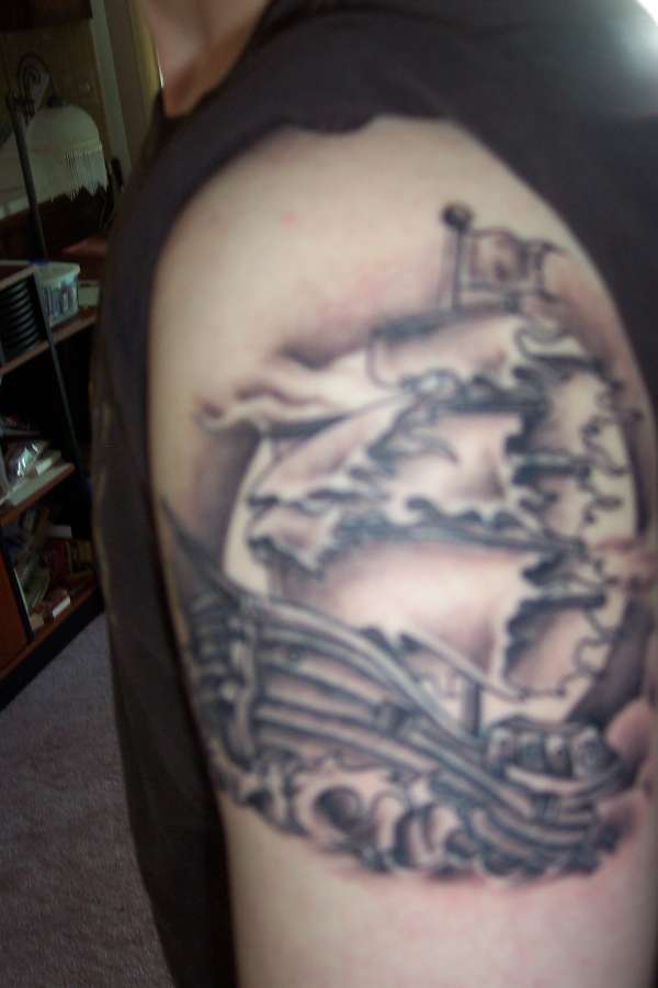 Ship tattoo
