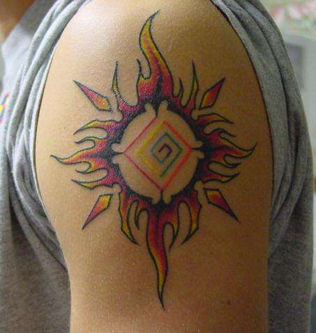 Pride Sun tattoo