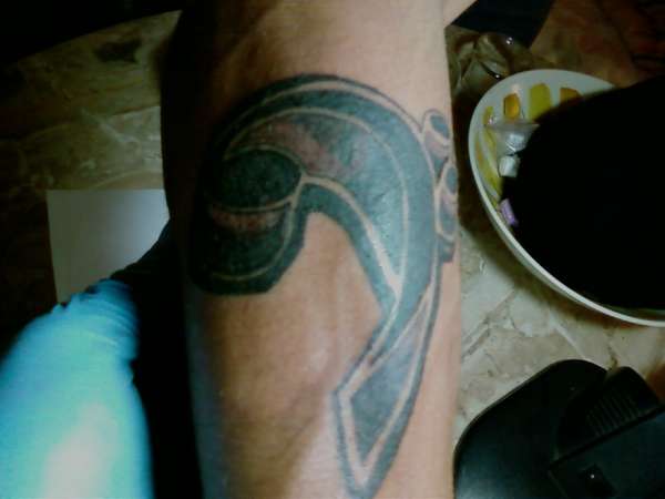 Tricked Out Bass Clef tattoo