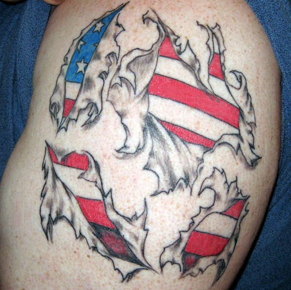 USA Inside tattoo