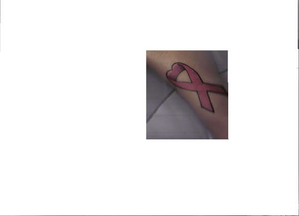 my breast cancer ribbon tattoo