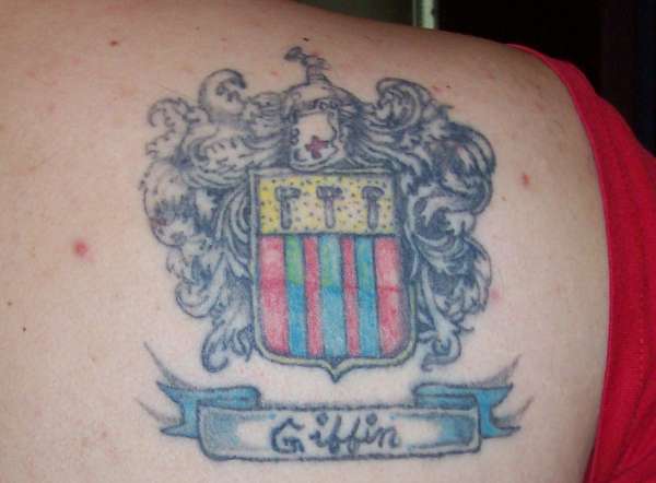 My family coat of arms tattoo