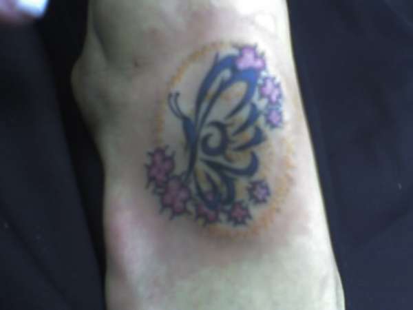 Abstract Butterfly tattoo