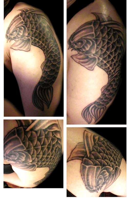 mean koi fish tattoo
