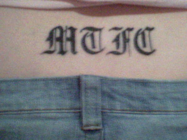 Mansfield Town FC tattoo