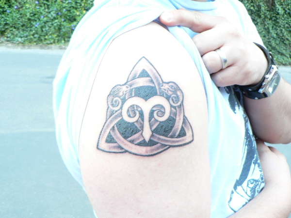 Aries triquetra tattoo