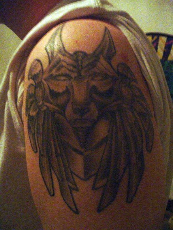 Biomech Anubis tattoo