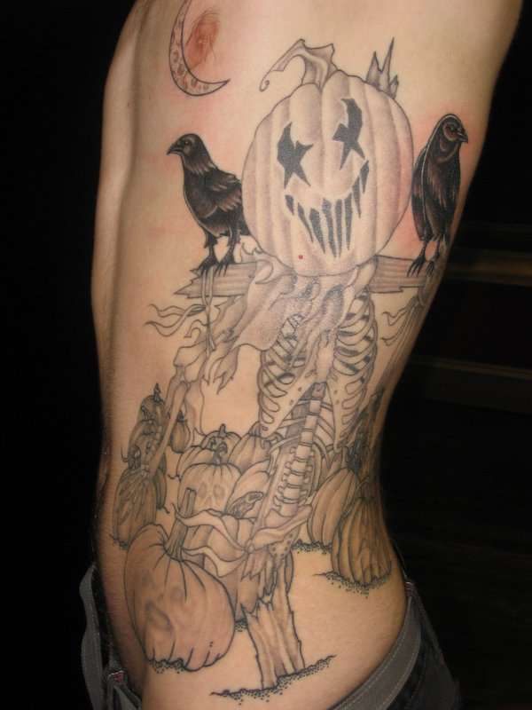 Pumpkins and Crows added tattoo