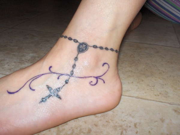 Rosary tattoo