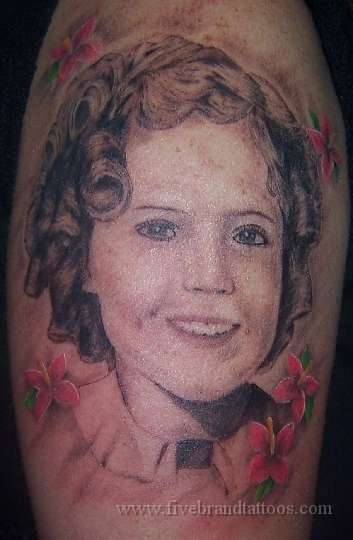 Shirley Temple tattoo