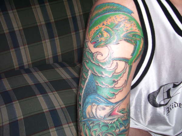 I love to fish tattoo
