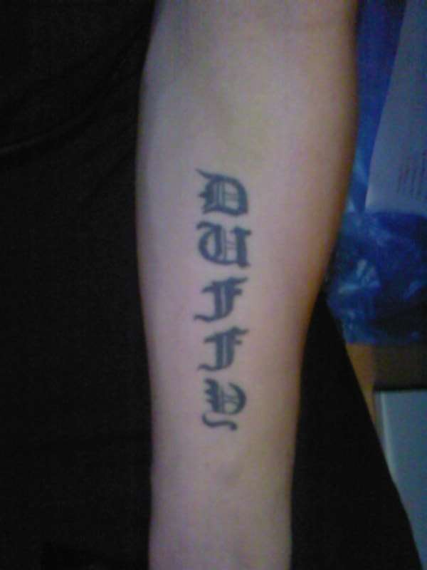 OLD ENGLISH WRITTING tattoo