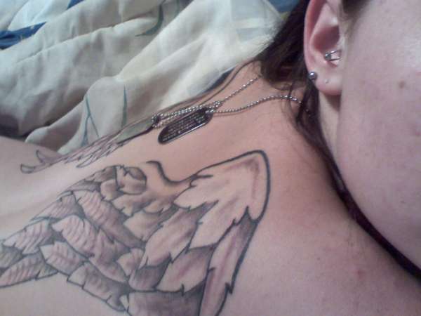 angel wings. tattoo