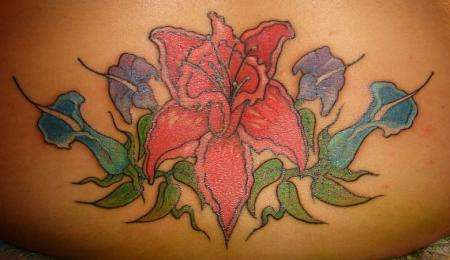 TROPICAL FLOWERS tattoo